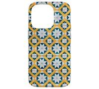 Motif Carreaux Portugal Lisbonne Bleu/Blanc/Jaune Coque pour iPhone 14 Pro