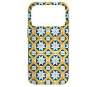 Motif Carreaux Portugal Lisbonne Bleu/Blanc/Jaune Coque pour iPhone 17 Pro