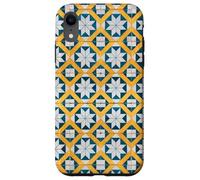 Motif Carreaux Portugal Lisbonne Bleu/Blanc/Jaune Coque pour iPhone XR