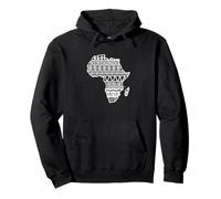 Motif Carte de Contour de l'Afrique Sweat à Capuche