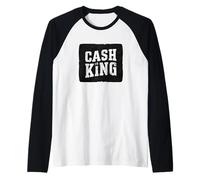 Motif Cash is King pour Un Look Cool Manche Raglan