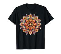 Motif Chakra de Fleur Mandala bohème Vibrant T-Shirt