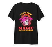 Motif Champignon Arc-en-Ciel Let's Find Magic in The Woods T-Shirt Haut de Gamme