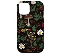 Motif Champignon Marguerite botanique Cottagecore Coque pour iPhone 12/12 Pro