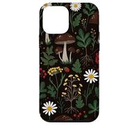 Motif Champignon Marguerite botanique Cottagecore Coque pour iPhone 12 Mini