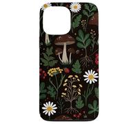 Motif Champignon Marguerite botanique Cottagecore Coque pour iPhone 13 Pro Max