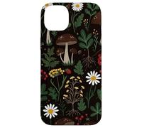Motif Champignon Marguerite botanique Cottagecore Coque pour iPhone 14 Plus