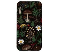 Motif Champignon Marguerite botanique Cottagecore Coque pour iPhone SE (2020) / 7/8