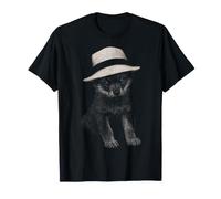 Motif Chapeau de Paille pour Amoureux des Loups T-Shirt