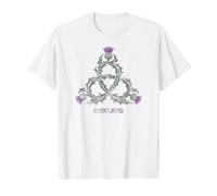 Motif Chardon écossais avec nœud de la trinité T-Shirt Graphique avec Valeur