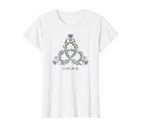 Motif Chardon écossais avec nœud de la trinité T-Shirt Graphique avec Valeur