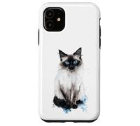Motif Chat aux Yeux Bleus Coque pour iPhone 11