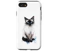 Motif Chat aux Yeux Bleus Coque pour iPhone SE (2020) / 7/8