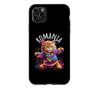 Motif Chat Dansant coloré et Amusant en Roumanie Coque pour iPhone 11 Pro Max