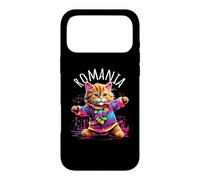 Motif Chat Dansant coloré et Amusant en Roumanie Coque pour iPhone 17 Pro Max
