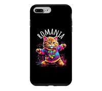 Motif Chat Dansant coloré et Amusant en Roumanie Coque pour iPhone 7 Plus/8 Plus
