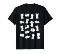 Motif Chats Blancs - Chatons minimalistes Mignons T-Shirt