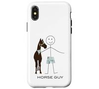 Motif Cheval Amusant pour Homme Coque pour iPhone X/XS