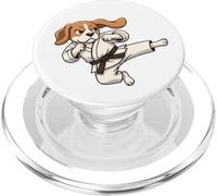 Motif Chien Beagle Kung Fu Kick PopSockets PopGrip pour MagSafe