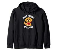 Motif Chien « Best Friend Love You » Sweat à Capuche