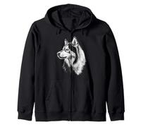 Motif Chien Malamute de l'Alaska Sweat à Capuche