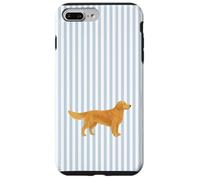 Motif Chien Mignon et Minimaliste Golden Retriever Mom Bleu Layette Coque pour iPhone 7 Plus/8 Plus