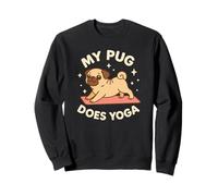 Motif Chien Mignon « My Pug Does Yoga » Sweatshirt