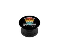 Motif Chien rétro - Every Bite You Take, I'll Be Watching You PopSockets PopGrip Adhésif