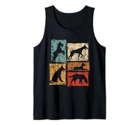 Motif Chien rétro I Love and Pet All Dogs pour Hommes, Femmes, Enfants Débardeur