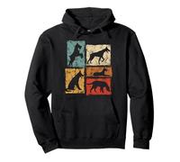 Motif Chien rétro I Love and Pet All Dogs pour Hommes, Femmes, Enfants Sweat à Capuche