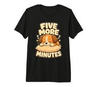 Motif Chiot Encore Cinq Minutes T-Shirt Haut de Gamme
