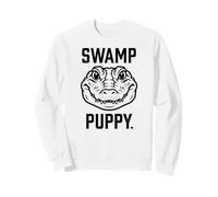 Motif Chiot Marais avec tête d'alligator Mignonne Sweatshirt