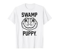 Motif Chiot Marais avec tête d'alligator Mignonne T-Shirt