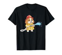 Motif Chiot Pompier Beagle Amusant pour Enfants T-Shirt