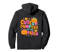 Motif Citrouille la Plus Mignonne dans Le Patch Fall Kids Sweat à Capuche