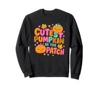 Motif Citrouille la Plus Mignonne dans Le Patch Fall Kids Sweatshirt