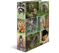 Motif Classeur À Levier A4 Animaux De La Foret, Dos De 7 Cm, En Carton Robuste, Imprimé Entièrement À L'extérieur Et À L'intérieur