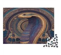 Motif Cobra de l'Égypte Ancienne 1000pcs (75x50cm) Puzzles Adaptés Aux Adultes Et Aux Personnes Âgées De 14 Ans Et Plus
