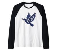 Motif Colombe de Paix pour Les Amateurs d'amour et d'harmonie Manche Raglan
