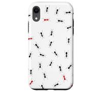 Motif colonie de Fourmis Noires et Rouges Coque pour iPhone XR