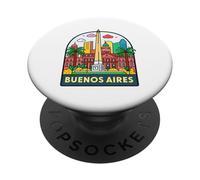 Motif coloré de Buenos Aires PopSockets PopGrip Adhésif