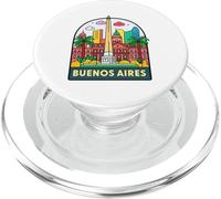 Motif coloré de Buenos Aires PopSockets PopGrip pour MagSafe