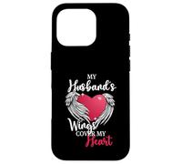 Motif commémoratif et cœur de Mon Mari Coque pour iPhone 16 Pro