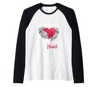 Motif commémoratif et cœur de Mon Mari Manche Raglan
