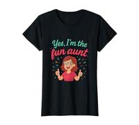 Motif confettis Yes I'm The Fun Aunt T-Shirt