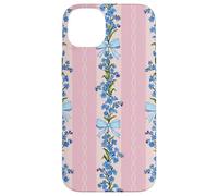 Motif Coquette Bleu Forget Me Not Bows Coque pour iPhone 14 Plus