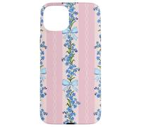 Motif Coquette Bleu Forget Me Not Bows Coque pour iPhone 15 Plus