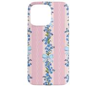 Motif Coquette Bleu Forget Me Not Bows Coque pour iPhone 15 Pro Max