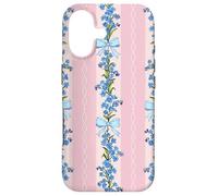 Motif Coquette Bleu Forget Me Not Bows Coque pour iPhone 17