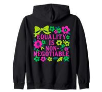 Motif Coquette rétro « Equality is Non-Negotiable » Sweat à Capuche